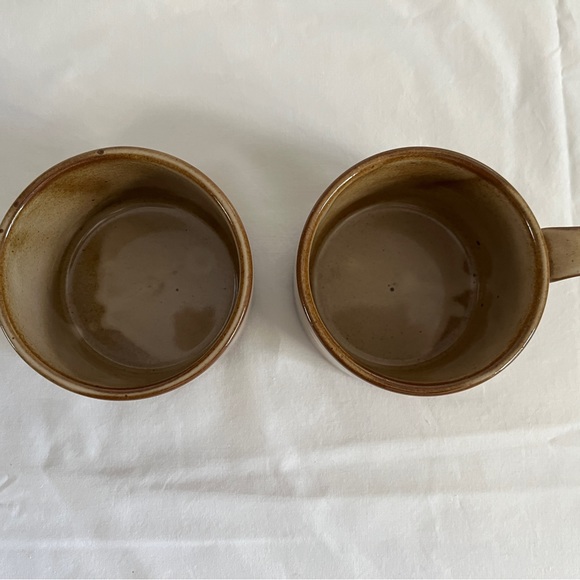 Vintage DANSK Nielstone Spice Flat Mugs Set of 2, Niels Refsgaard Design - Picture 7 of 12